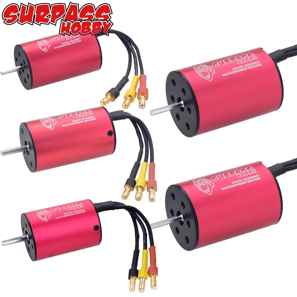 Surpass Hobby Waterproof 2430 2435 2440 2838 2845 Brushless Motor+