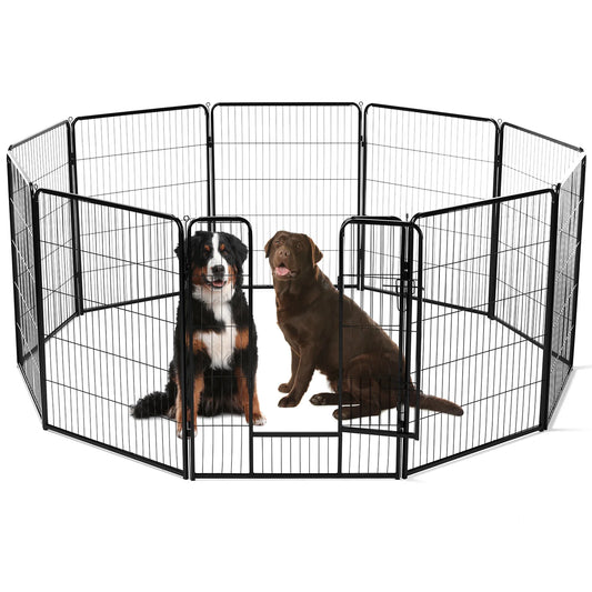 8 Panel Dog Playpen Indoor Pet Fence Heavy Duty Crates